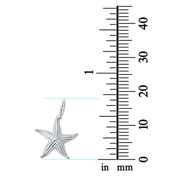 Starfish Charm Pendant Fashion Jewelry 925 Sterling Silver